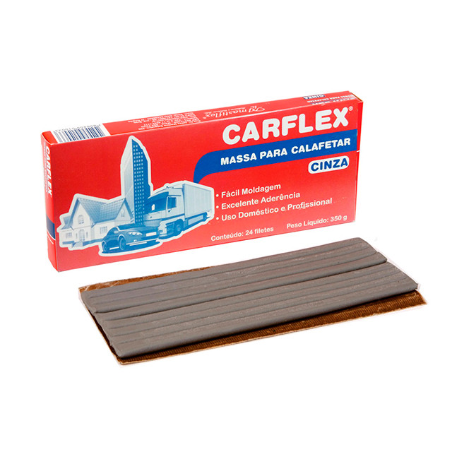 Massa Para Calafetar Carflex 5/6 Filete  Cinza 350g