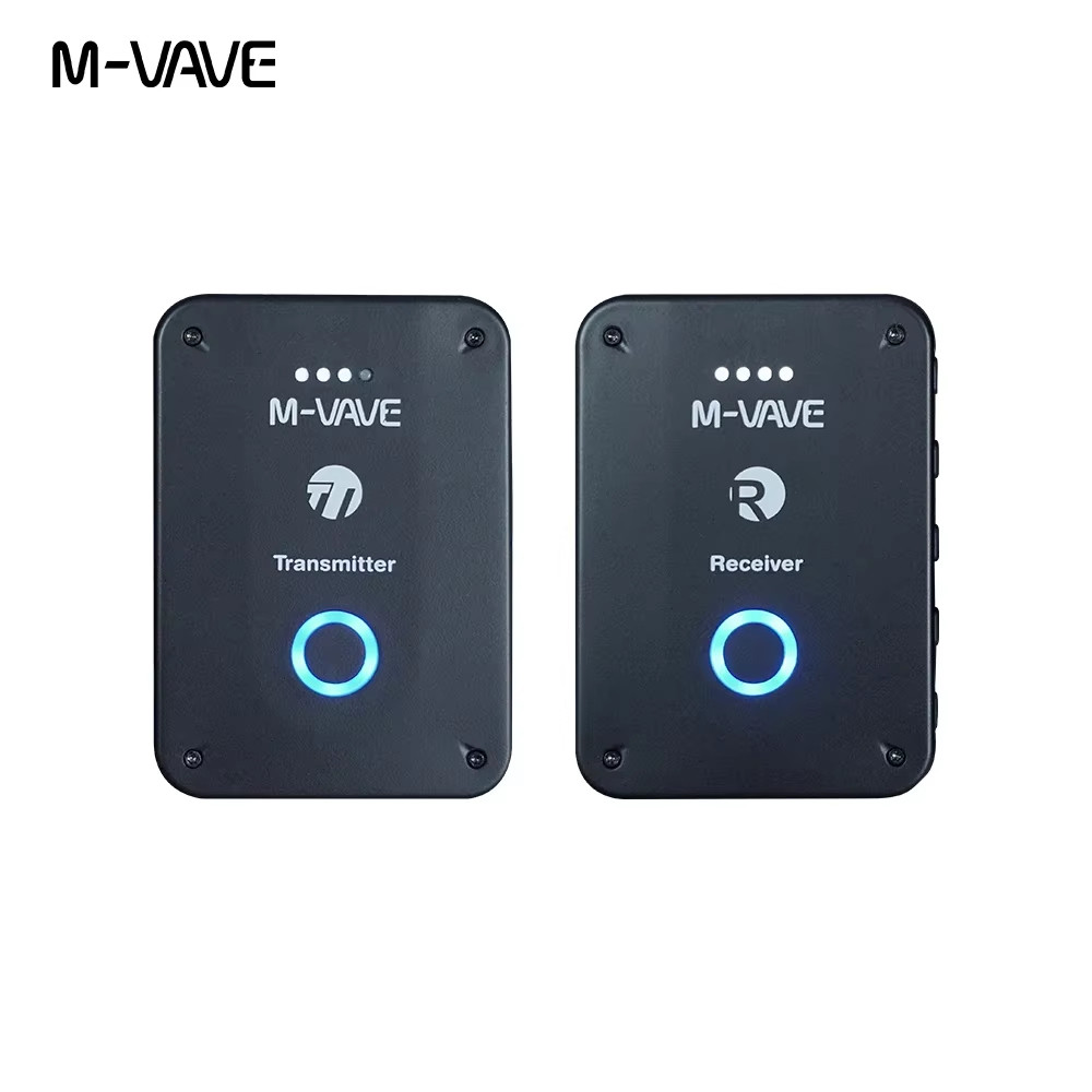 M-VAVE WP-9 Sistema de transmissão de monitoramento de retorno de ouvido sem fio de 2,4 GHz Receptor transmissor