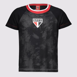 Camisa São Paulo Tranca Infantil Preta