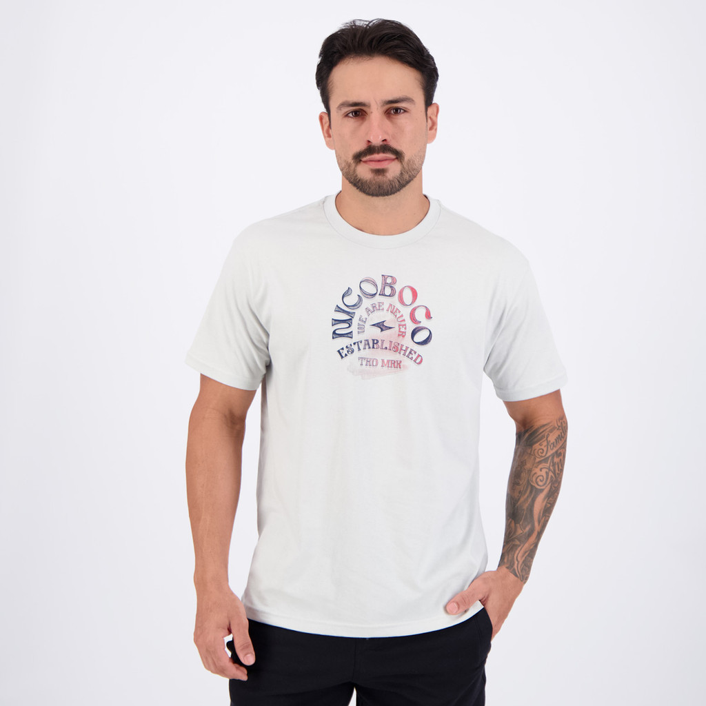 Camiseta Nicoboco Raising Cinza em Oferta na Shopee