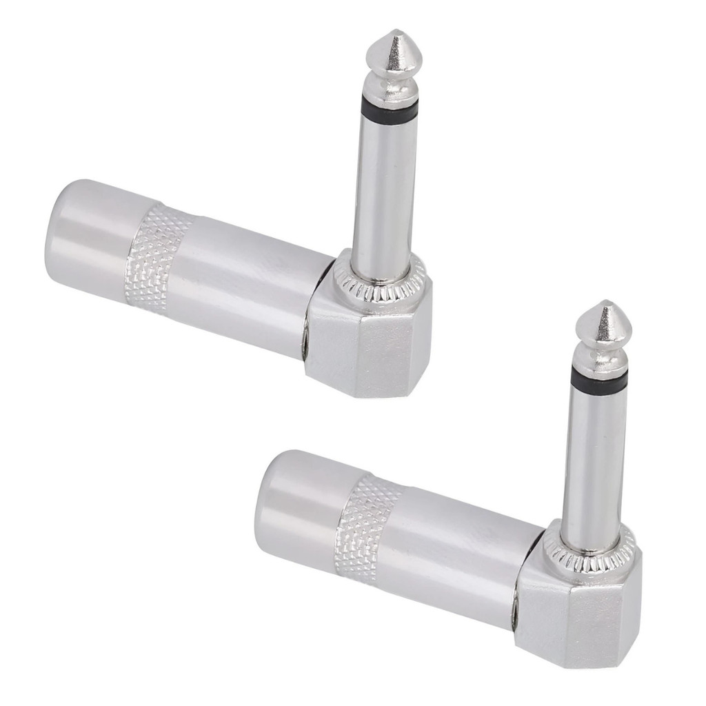 Kit 2 Plug P10 em L 90° Mono Profissional MXT