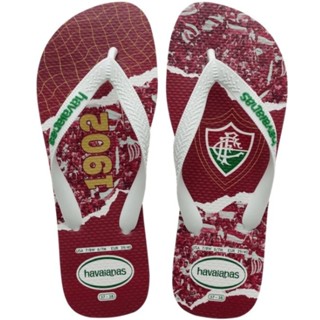 SANDALIAS HAVAIANAS TOP TIMES FLU FC BRANCO em Oferta na Shopee