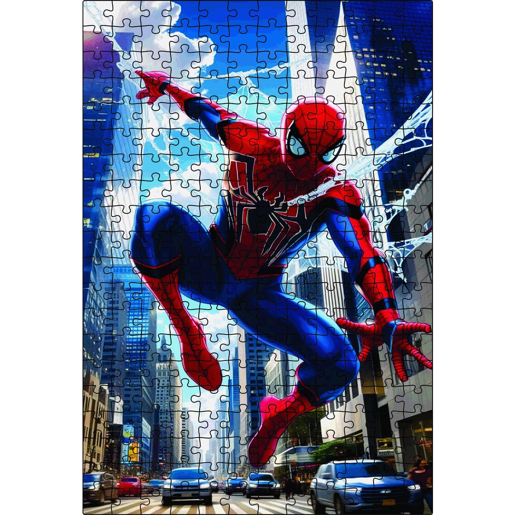 Quebra-cabeça 240 Peças Homem Aranha (2) Feito em Madeira (MDF) 32X47 cm Grande