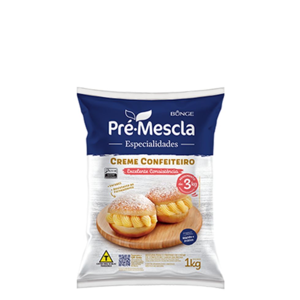 Creme de Confeiteiro 1Kg Pré-Mescla Bunge em Oferta na Shopee