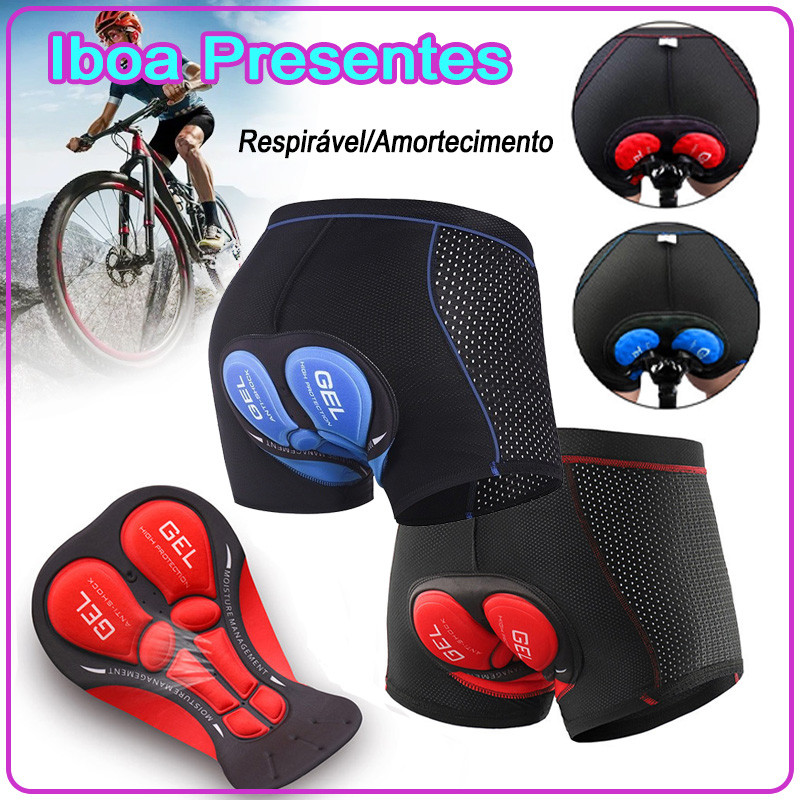 Short Ciclista Com Gel Respirável À Prova De Choque 5d/3d Calça em Oferta na Shopee