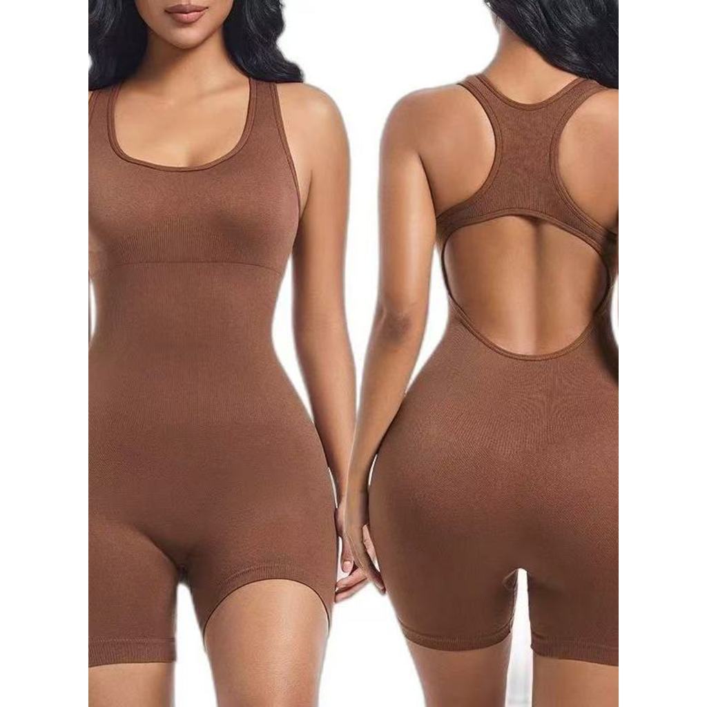 Macaquinho Body Confortável Fitness com Decote Nas Costas – Modela a Cintura e Empina Bumbum (Zero Transparência)
