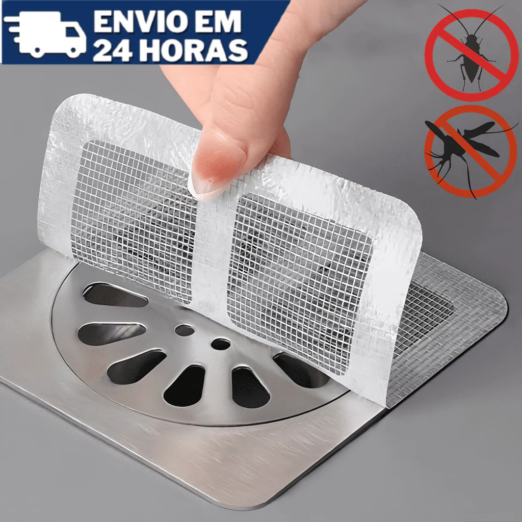 10-50 Pecas Protetor Filtro de Ralo Adesivo Proteção Contra Baratas Mosquitos e Cabelos na Tubulação em Oferta na Shopee
