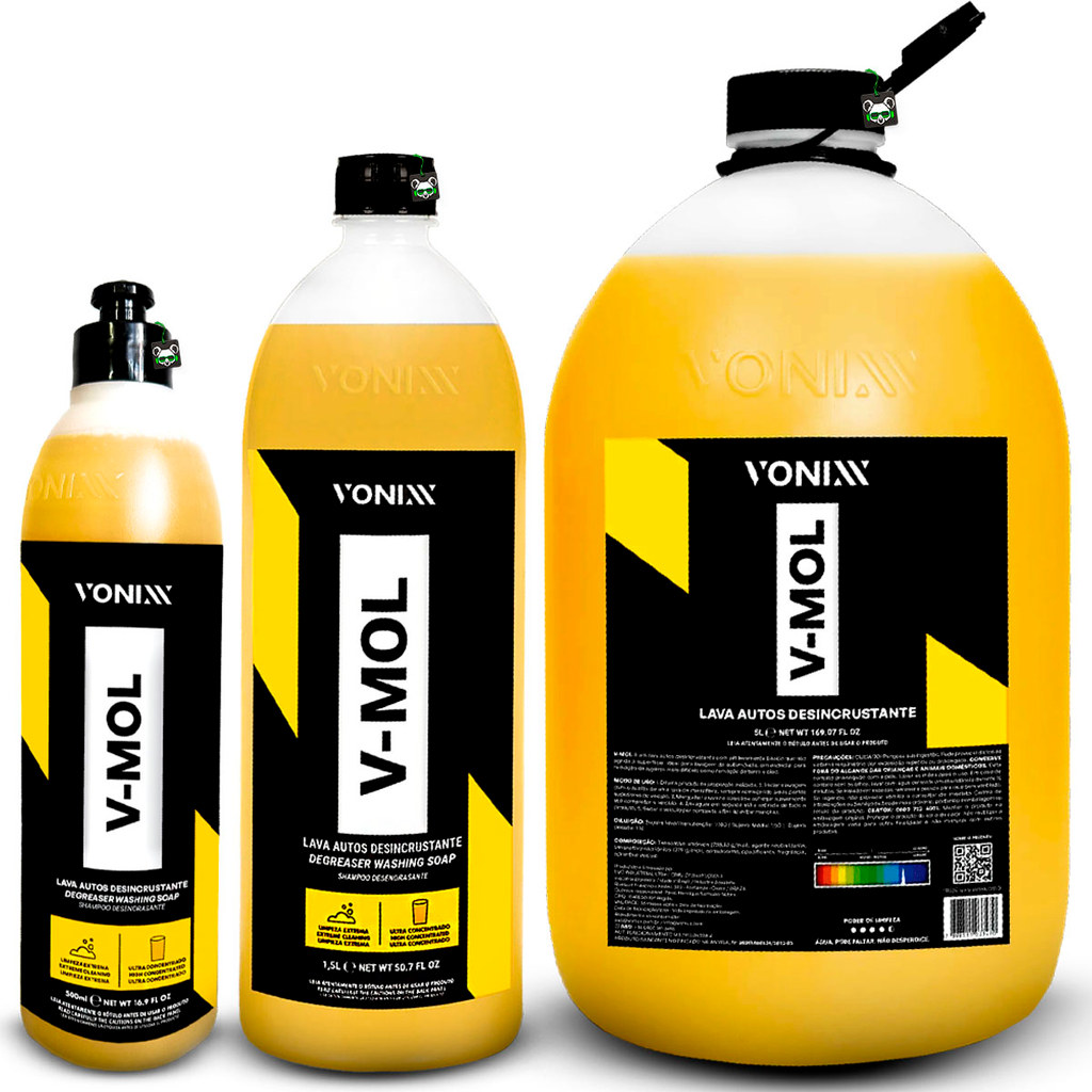 Shampoo Automotivo Desincrustante Lavagem Limpeza Pesada Barro Óleo Lama Graxa Vmol Vonixx