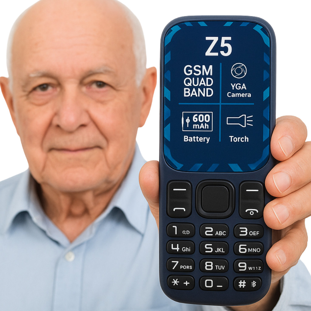 Celular BLU Zoey Z5 3G Teclado Grande Rádio FM Dual Chip