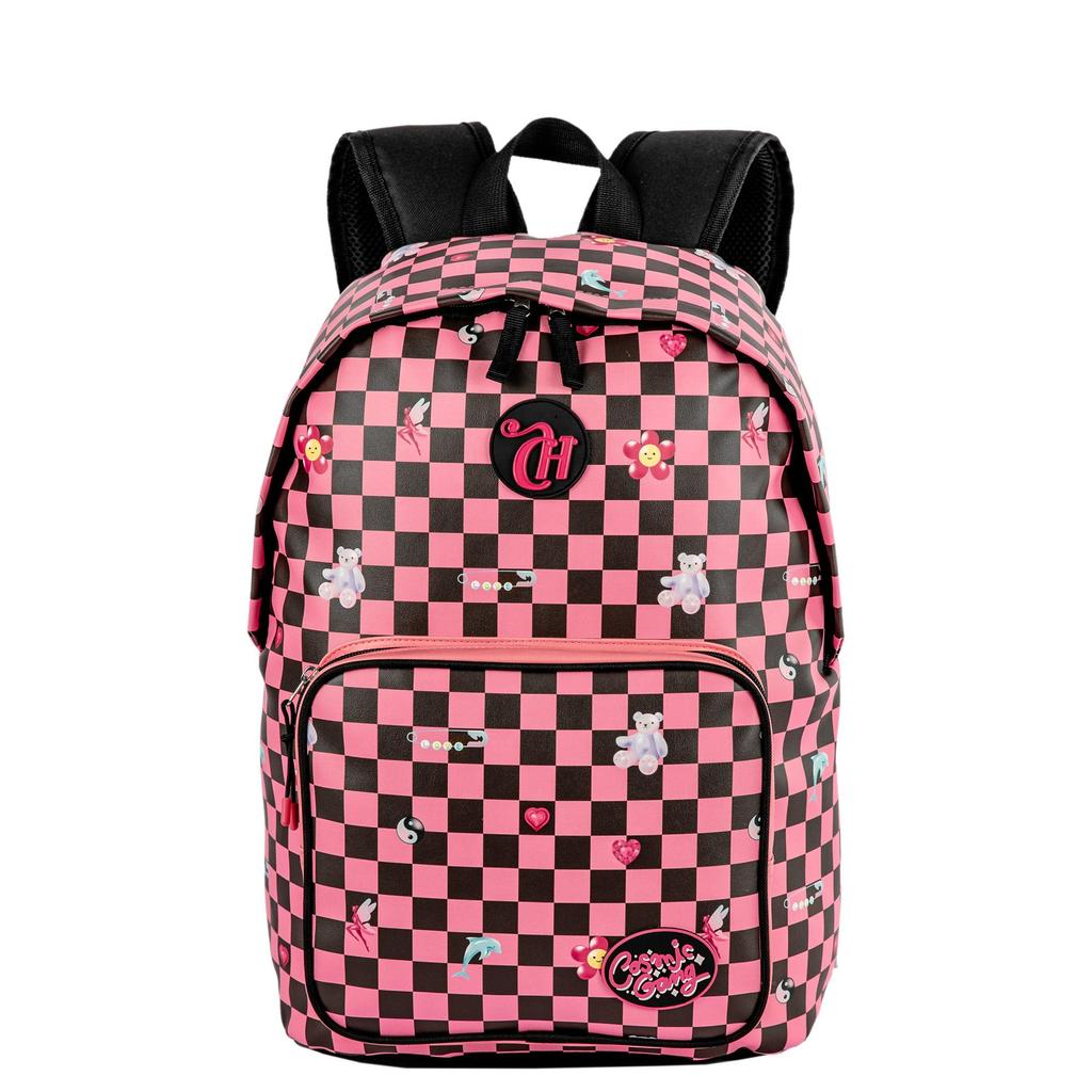 Mochila Grande Capricho Pop Cosmic Gang Rosa - Pink em Oferta na Shopee