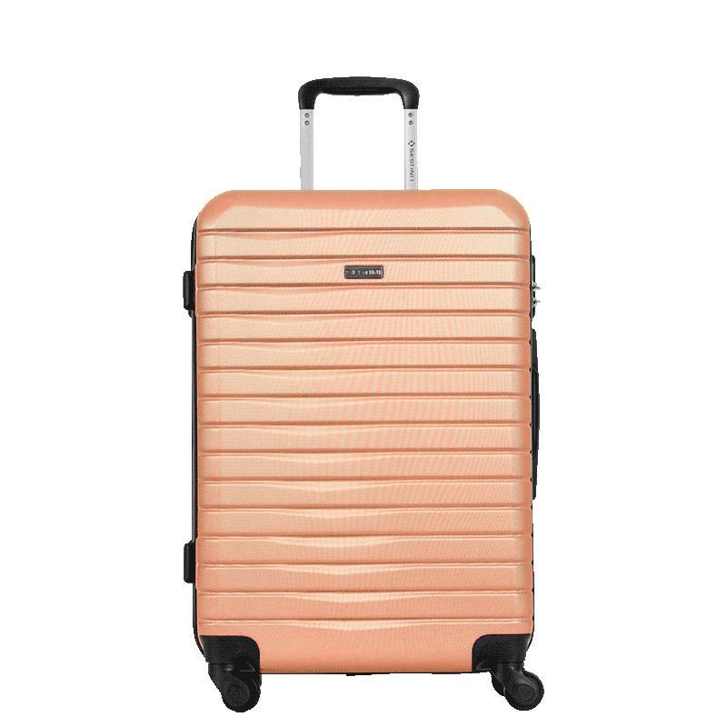 Mala Média Rígida com Rodas 360° Deluxe - Dourado em Oferta na Shopee