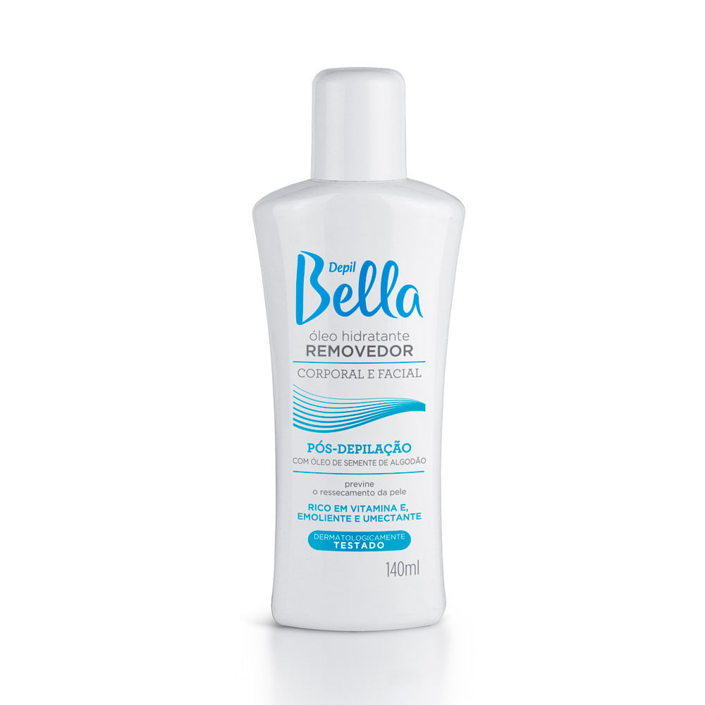 Óleo removedor algodão depil bella 140ml