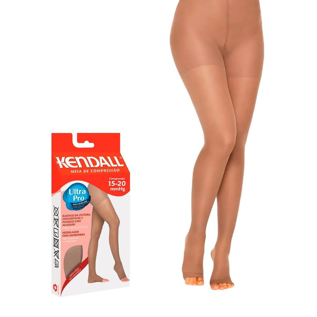 Meia Calça Kendall Média Compressão s/Ponteira em Oferta na Shopee