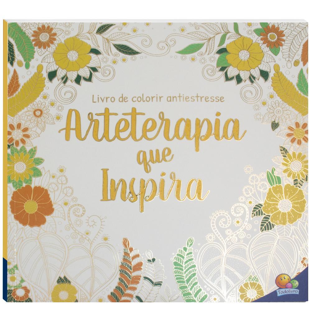 Livro de Colorir antiestresse: Arteterapia que inspira em Oferta na Shopee
