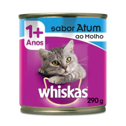 Ração Úmida Lata Atum ao Molho para Gatos Adultos 290 g Whiskas