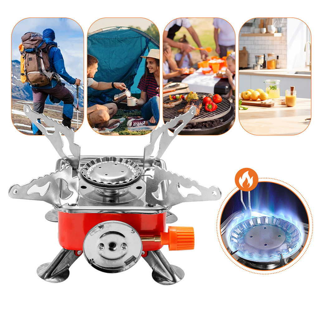 Fogareiro Portátil Fogão á Gás Ingnição Automática Camping Viagem Dobrável em Oferta na Shopee