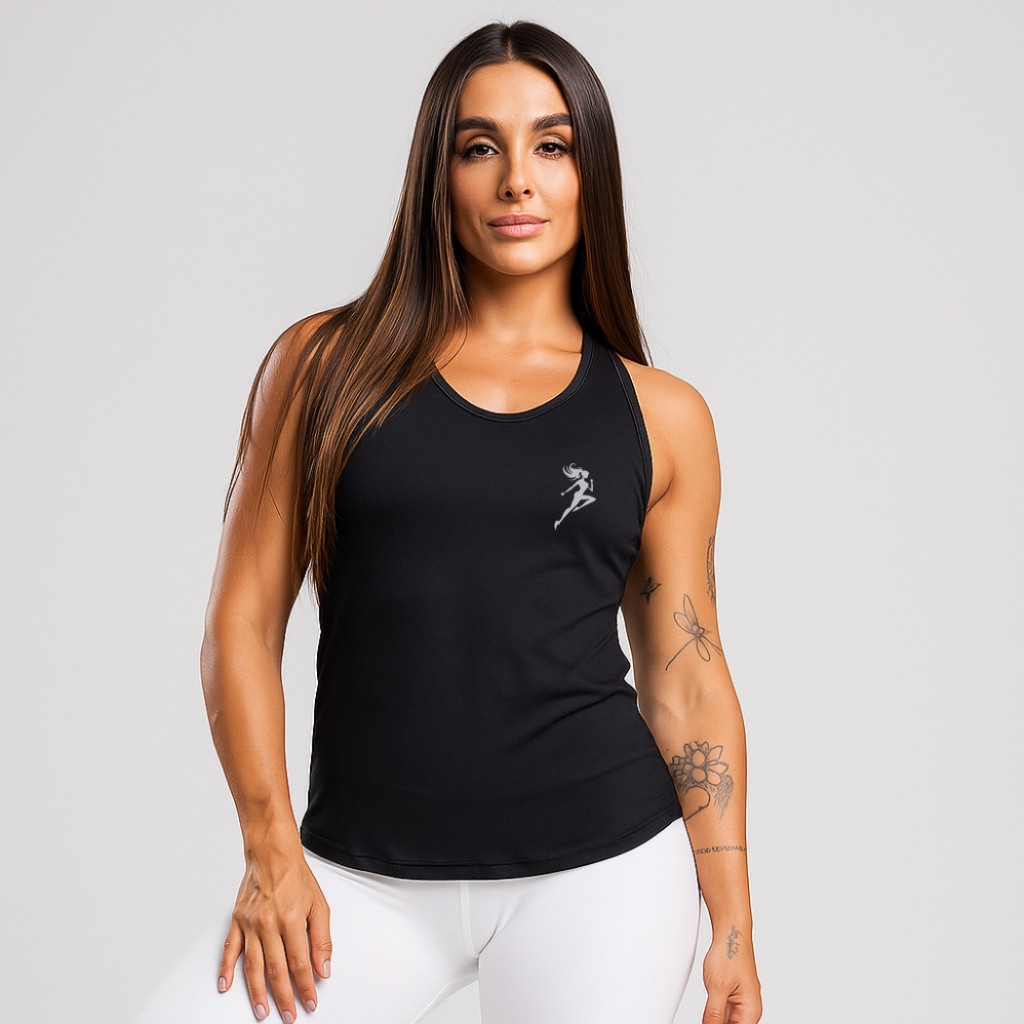 Regata Feminina Dry Fit Lacorre Academia Treino Gym Caminhada Corrida Fitness Yoga LANÇAMENTO 2025 ENVIO IMEDIATO FULL