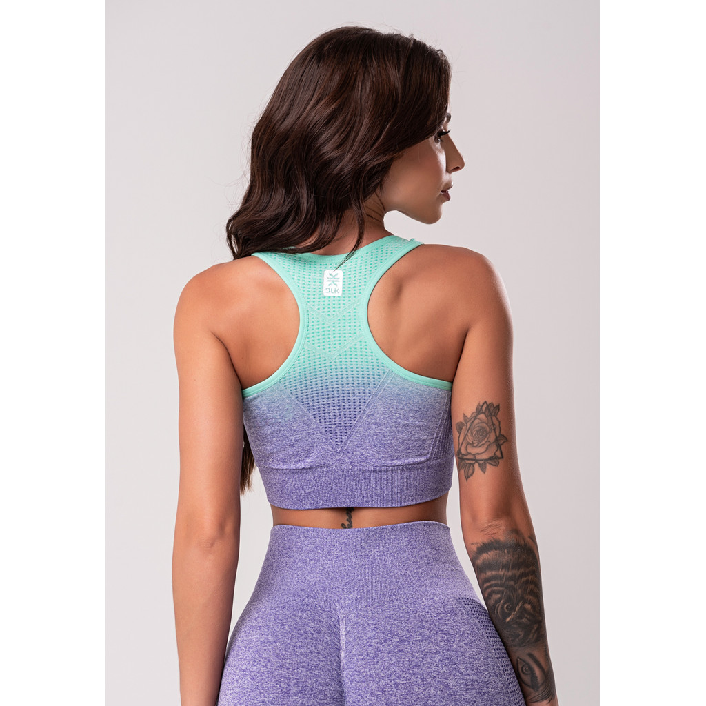 TOP FITNESS FEMININO MODELO NADADOR SEAMLESS DLK · foto 2