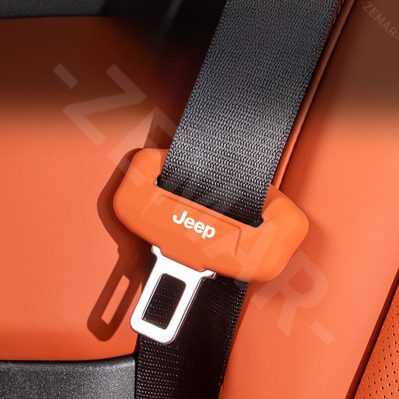 Capa Protetora De Fivela De Cinto De Segurança De Carro Jeep Silicone Antiderrapante Anti Nti Scratch Cover Para Renegad — imagem 2 de 2