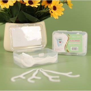 CAIXA COM 50 PALHETAS DE FIO DENTAL em Oferta na Shopee