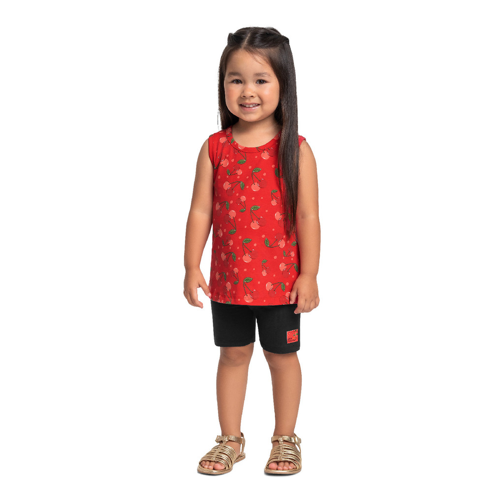 Conjunto com Regata e Bermuda Bee Loop