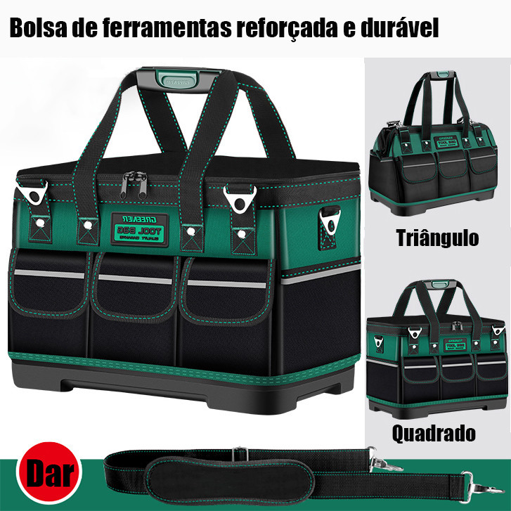 MODIVA Bolsa de Ferramentas Profissional – Lona Reforçada, Portátil, Multiuso para Eletricista e Manutenção