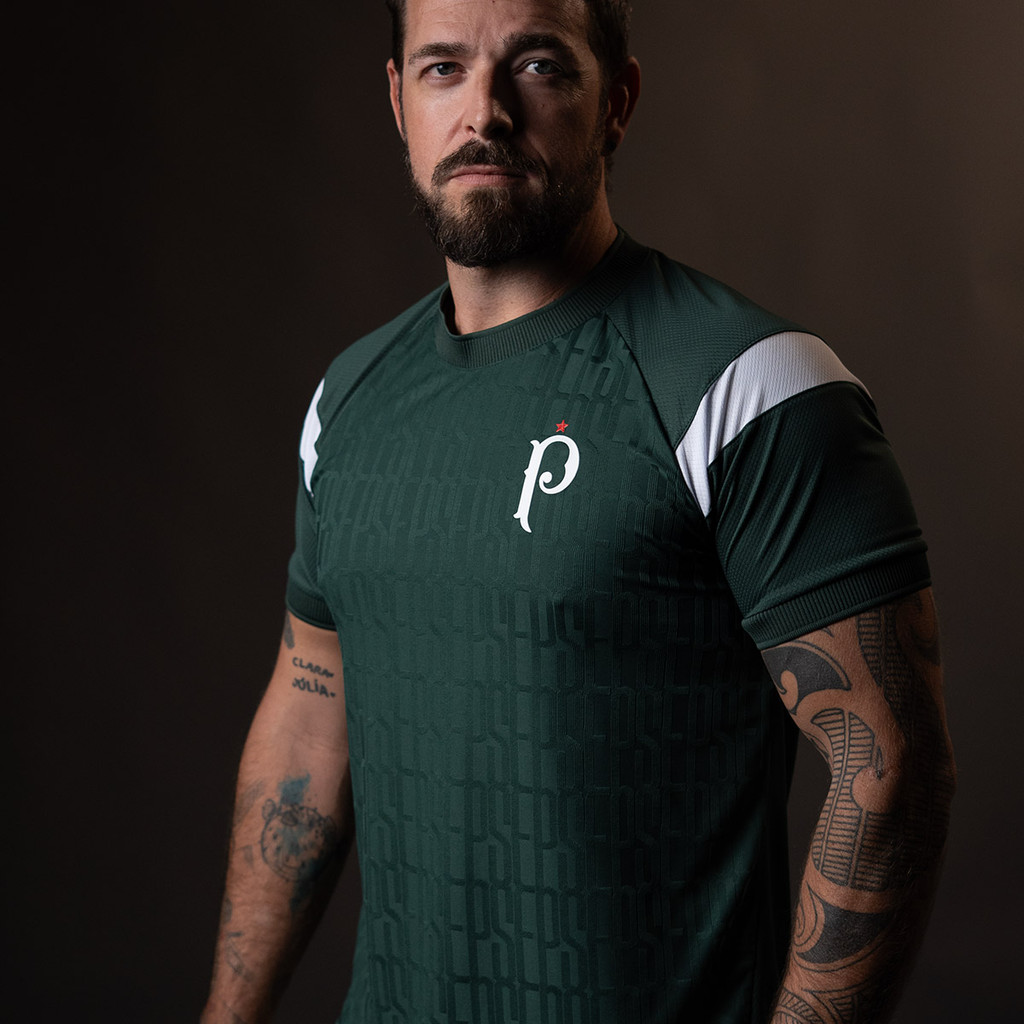 Camisa Palmeiras Palestra Monograma Masculina Oficial em Oferta na Shopee