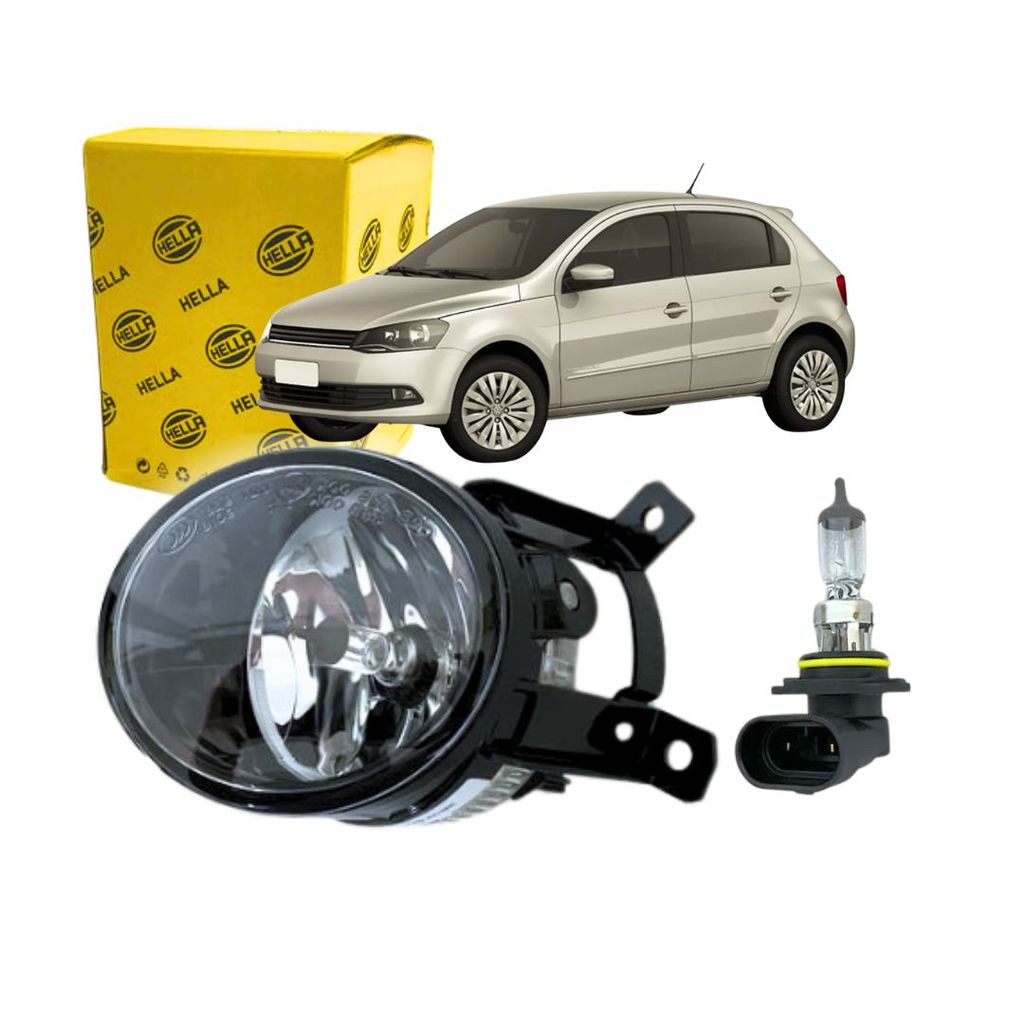 Farol Milha Auxiliar Para Volkswagen Gol 1.0 1.6 2016 Lado Esquerdo Farol Neblina Hella
