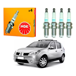 Jogo Velas Ngk Sandero 1.6 8v 2008 A 2013