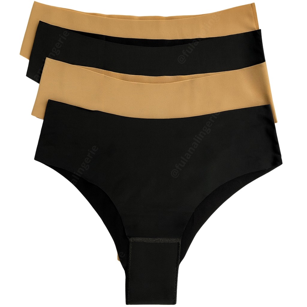 Kit 4 Calcinhas Corte a Laser Sem Costura Cor Neutra Academia Não Marca - Tanga Roma em Oferta na Shopee