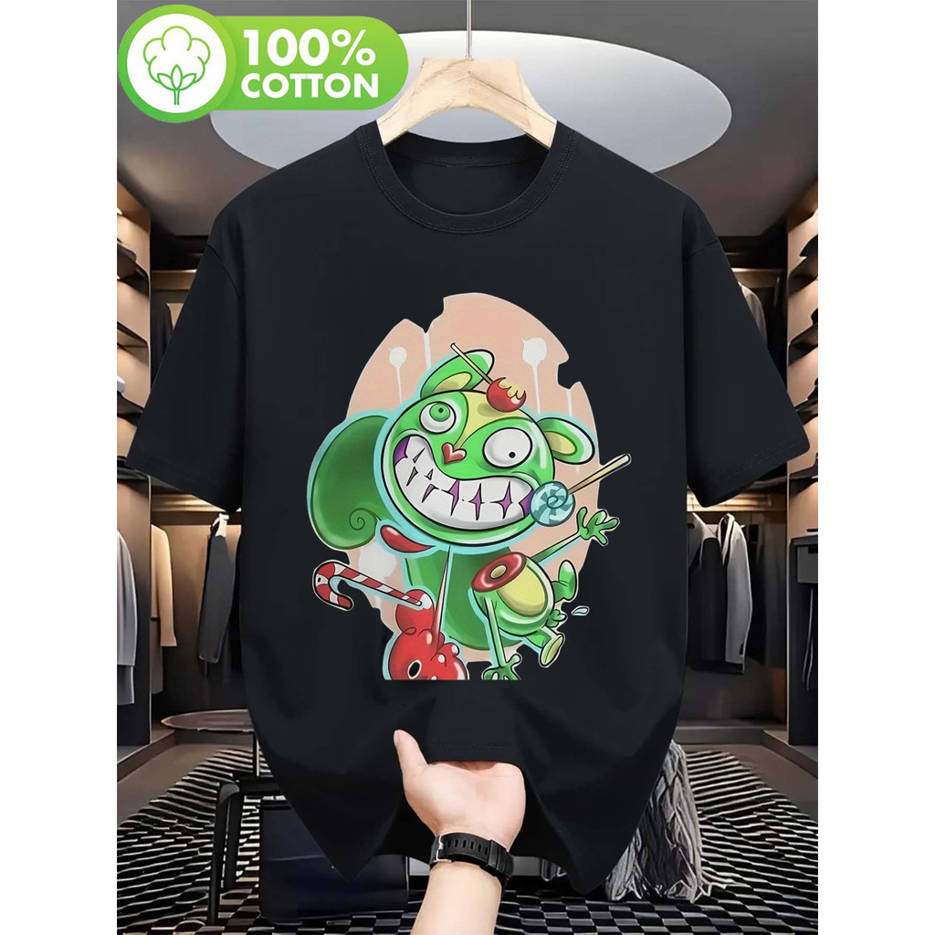 Camiseta Masculina "Happy Tree Friends" Anime Personagens Coloridos Estilosa Confortável Divertida Moda Casual