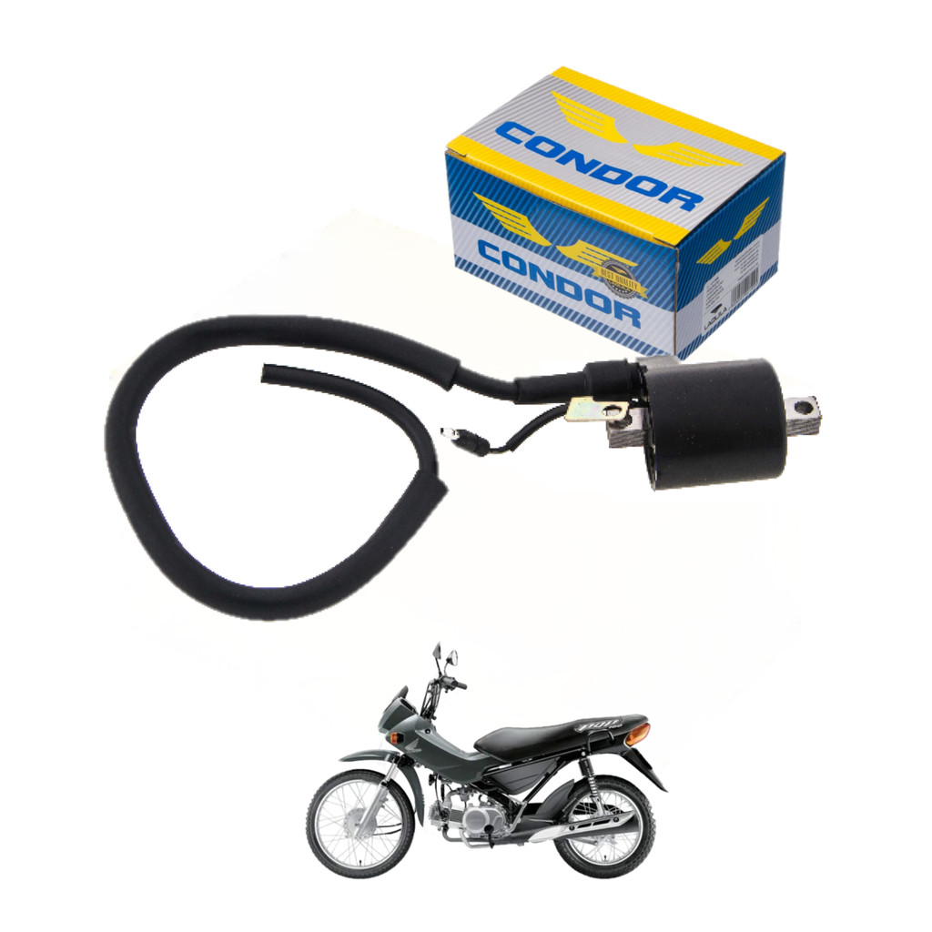 Bobina Ignição 12v Honda Pop 100 2007/2015 Condor Original Moto