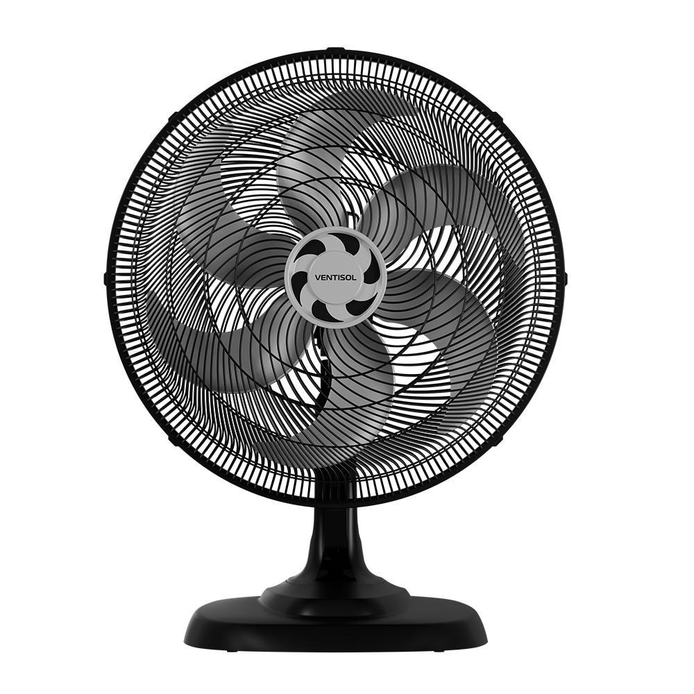 Ventilador 50cm Turbo 6 Pás Preto/Cinza Ventisol em Oferta na Shopee