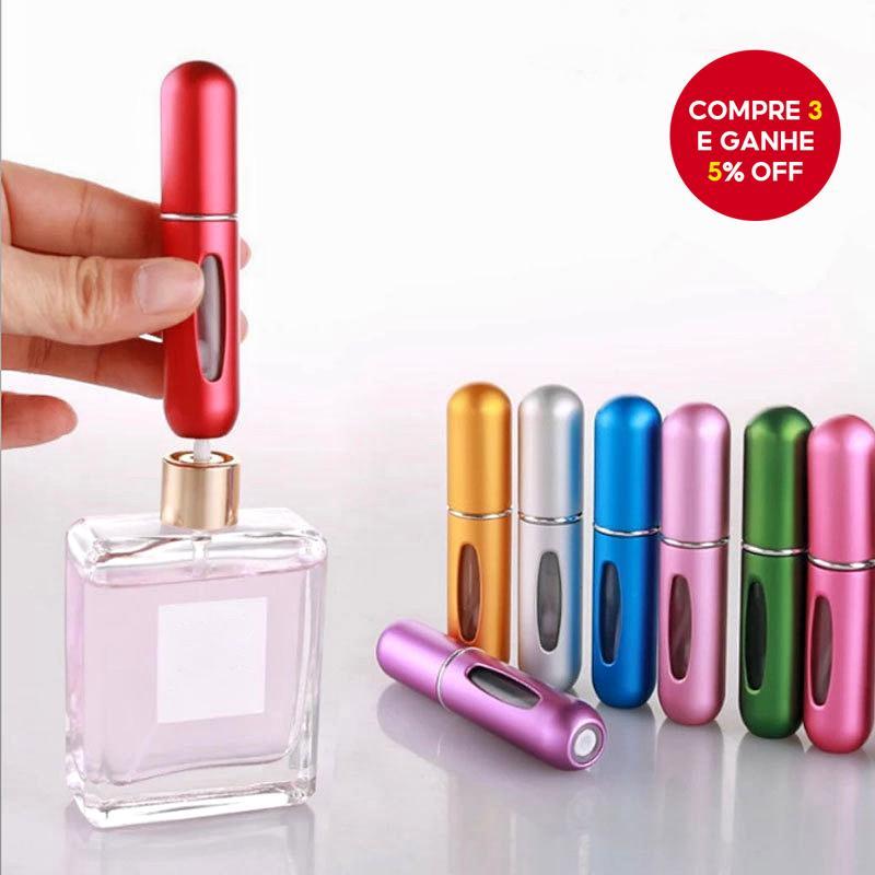 Frasco De Spray De Perfume Recarregável-Mini Atomizador Portátil De Viagem Para Perfumes E Óleos Essenciais 5ml