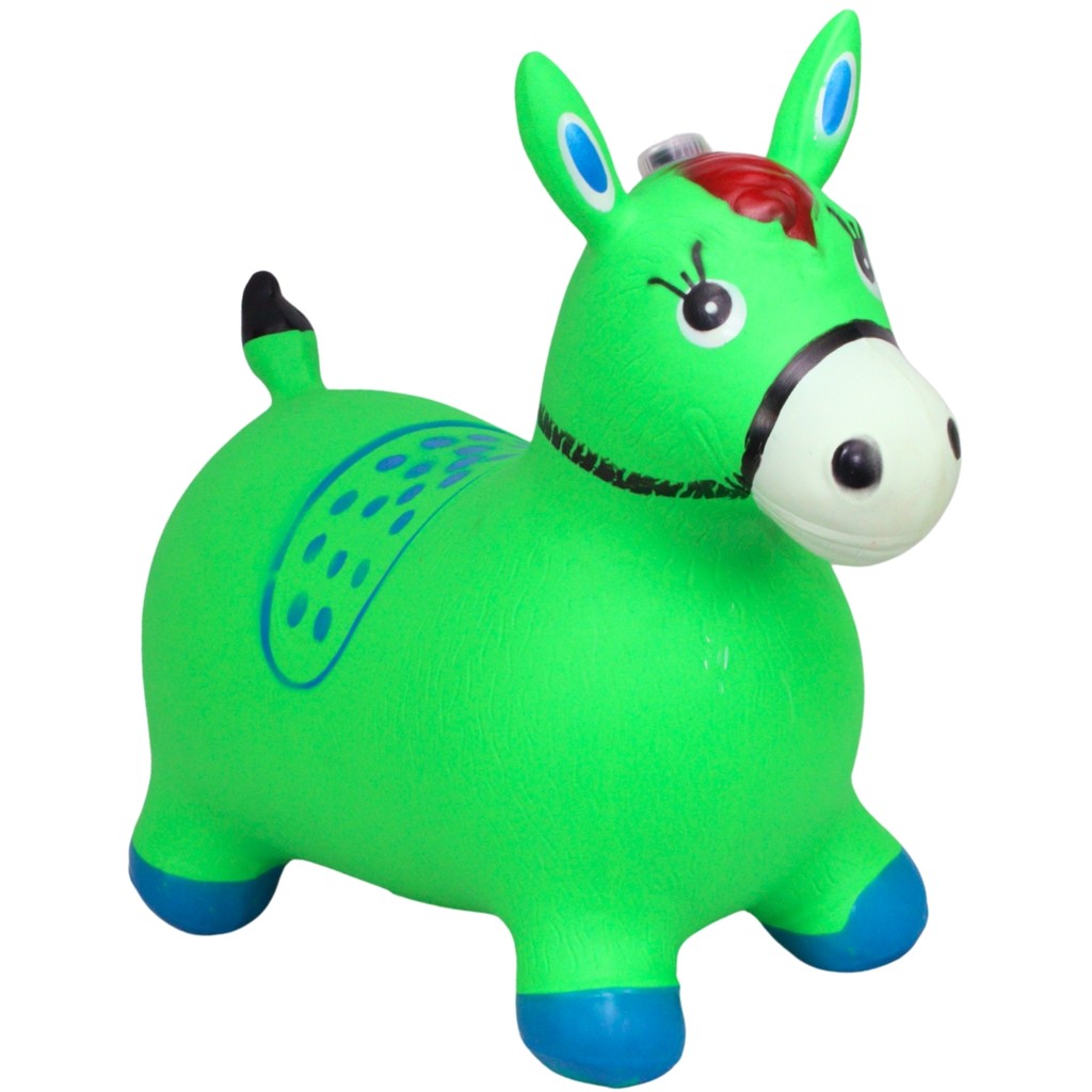 Cavalinho Upa Upa Pocoto Brinquedo Pula Verde Grande Castela em Oferta na Shopee