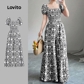 Lovito Macacão Elegante de Estilo Nacional para Primavera/verão para mulheres L158ED1115 em Oferta na Shopee