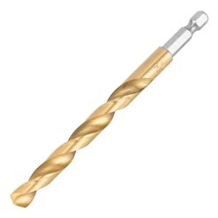 BROCA ACO RAPIDO PROFISSIONAL, NITRETO DE TITANIO, PARA METAL, 9MM, HASTE SEXTAVADA, 1PC // MTX