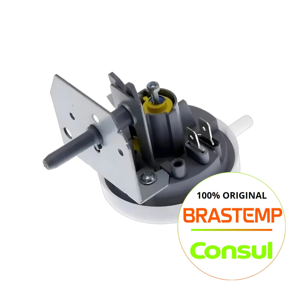PRESSOSTATO MECÂNICO 4 NÍVEIS BIVOLT MÁQUINA DE LAVAR CONSUL - CWB08 - CWB09 - CWB09B - CWC08 - CWE08 - CWE09