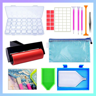 Acessórios para caneta de arte diamante, ferramentas de pintura de arte diamante, incluindo caneta, pinça, bandeja de co em Oferta na Shopee