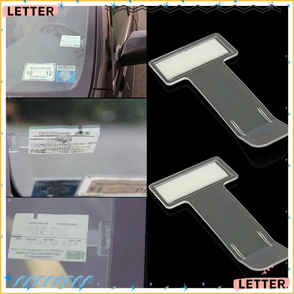 Suporte De Autorização De Bilhete De Carta , Kit De Janela Prático Clipe Estacionamento De Carro , Adesivo De Pára-Brisa