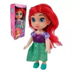 Brinquedo Infantil Mini Boneca Princesa Ariel A Pequena Sereia 15cm +3 Anos Etitoys - YD-830