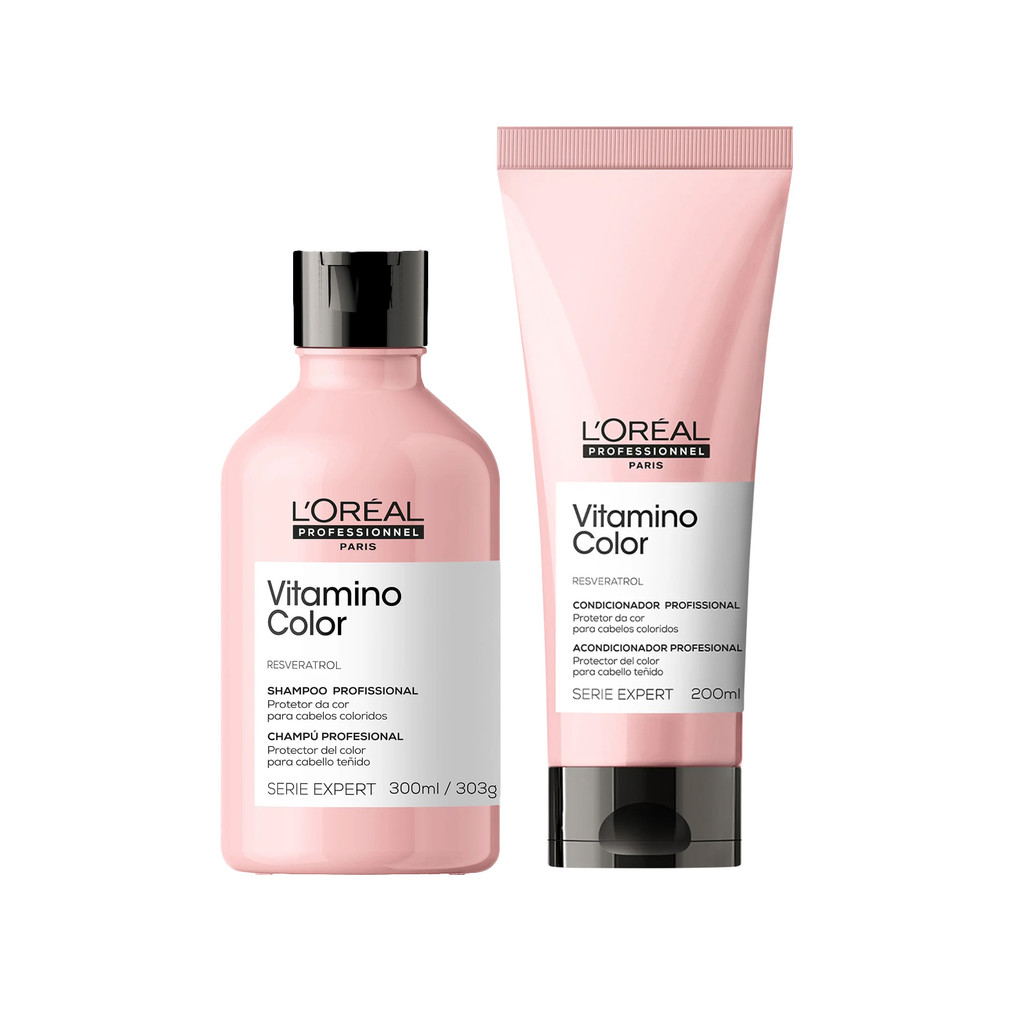 KIT SH 300ML+ COND 200ML VITAMINO COLOR LORÉAL PROFESSIONNEL em Oferta na Shopee