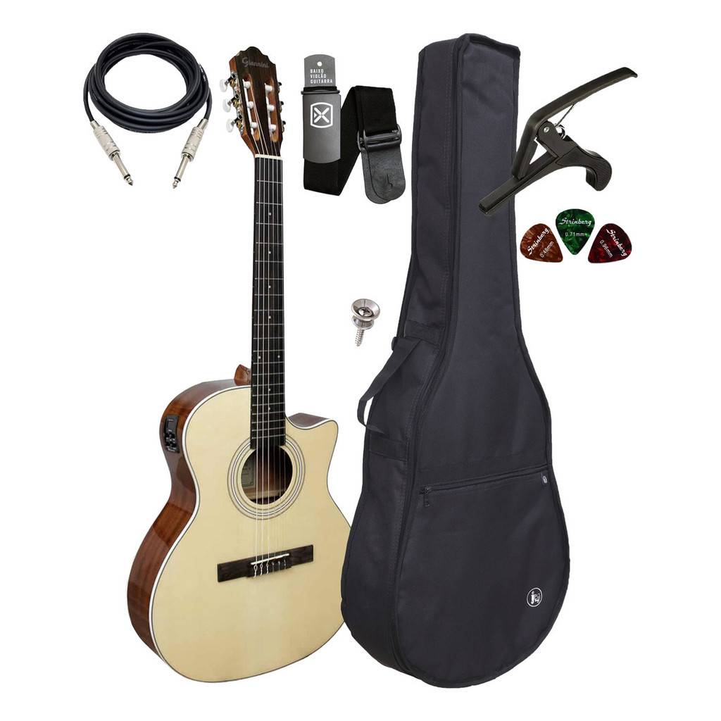Violão Eletroacústico Giannini Gny Ng + Capa E Acessórios -