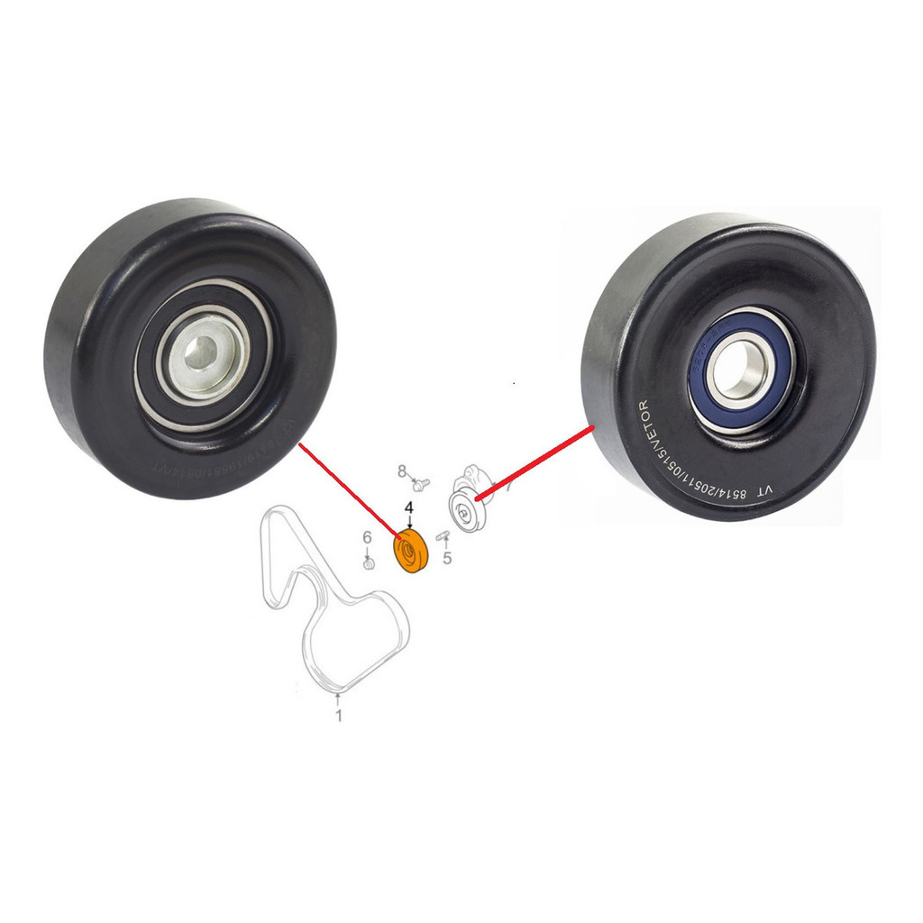 Kit Polia Tensor Correia Alter. Sx4 2.0 16v 2010 A 2015