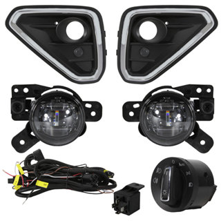 Kit Farol Milha Led T-cross Highline 2025+ Friso Cromado em Oferta na Shopee