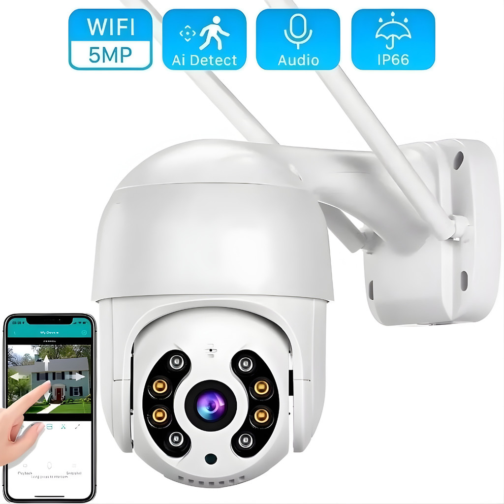 Câmera A8 Externa Ip A Prova D'água com Infravermelho Alarme Wifi Hd Sensor De Movimento Bivolt app