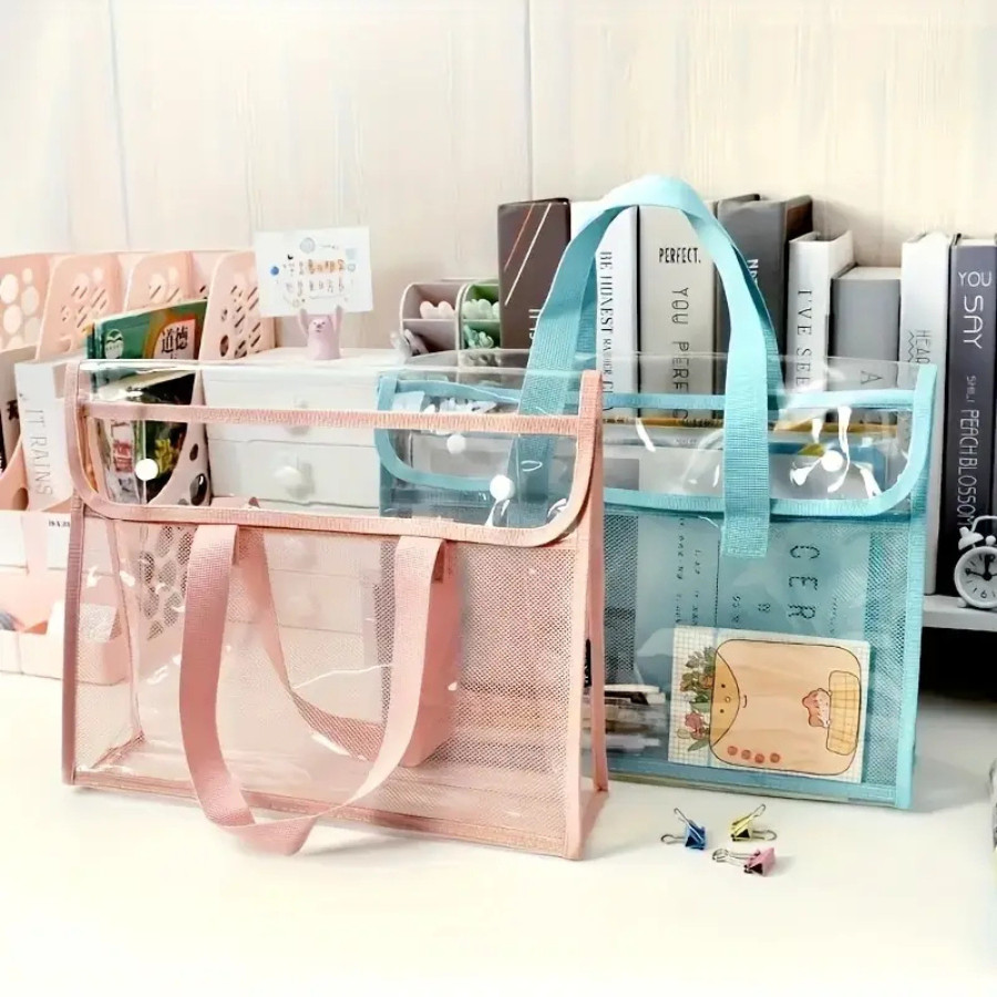 Pasta Organizadora e Portátil  Estilo Bolsa Com duas Repartições e Expansível WL-2574