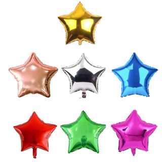 Kit 12 Balões Metalizado Estrela 20cm Decoração Aniversario em Oferta na Shopee