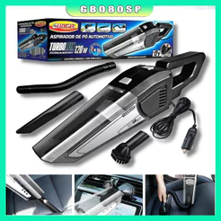 Aspirador De Pó Automotivo Potente 120w 12v Turbo Para Carro