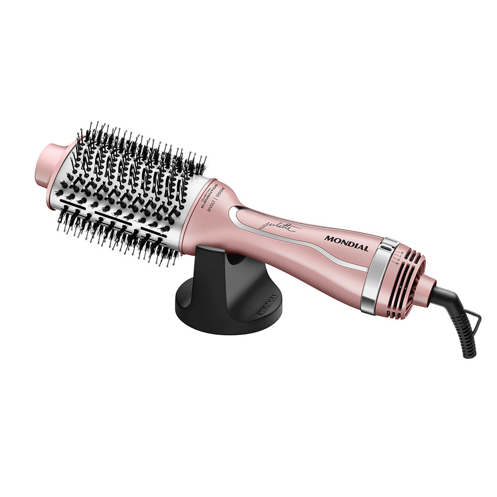 Escova Secadora Mondial By Juliette 3 em 1 1300W ES-JU-01 Golden Rose Bivolt em Oferta na Shopee